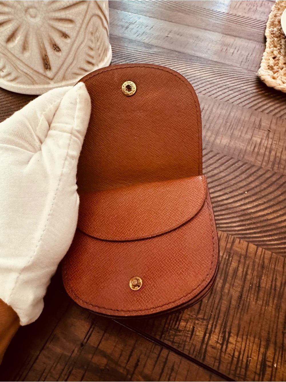 Louis Vuitton Monogram Porte Monnaie Gousset Coin Purse Wallet/rare find - Picture 7 of 16